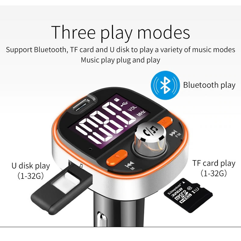 car kit bluetooth FMT53 player muzica mp3