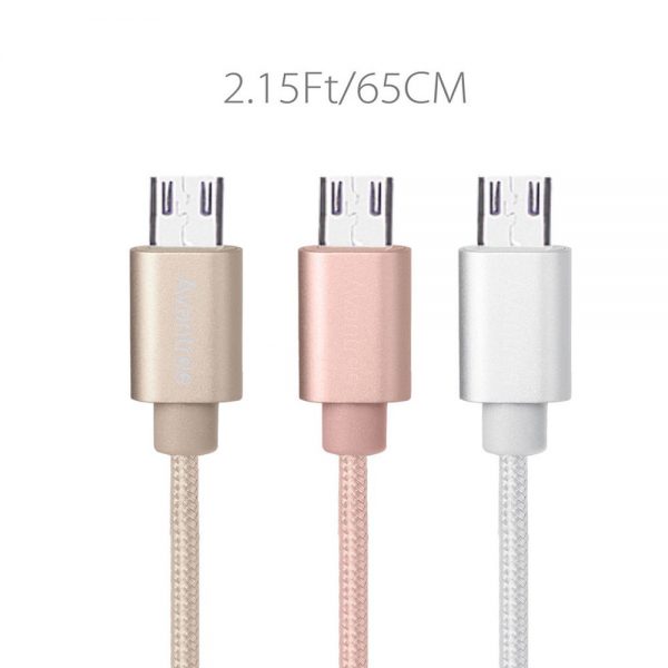 Cablu Avantree Micro USB sync charge - RoseGold 65cm