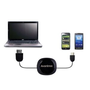 Cablu de date retractabil Avantree TR104, microUSB