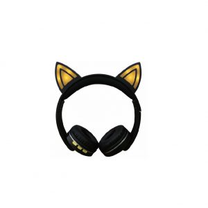 Casti bluetooth cat galben