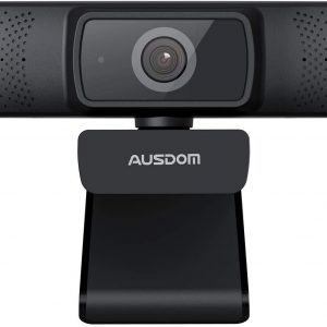Camera web Ausdom, HD1080P Full HD, Auto focus, microfon, Negru