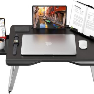 Masuta laptop multifunctionala MyTable 65*49 cm, negru