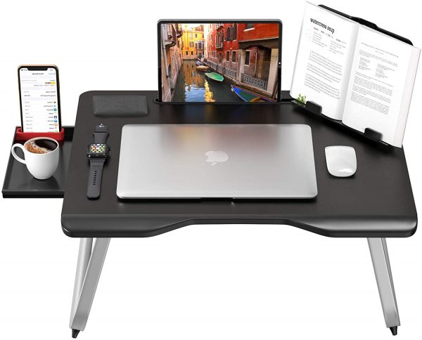 Masuta laptop multifunctionala MyTable 65*49 cm, negru